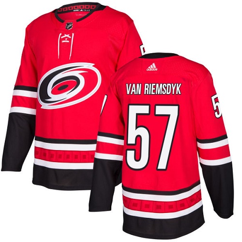 Adidas Men Carolina Hurricanes #57 Trevor Van Riemsdyk Red Home Authentic Stitched NHL Jersey->carolina hurricanes->NHL Jersey